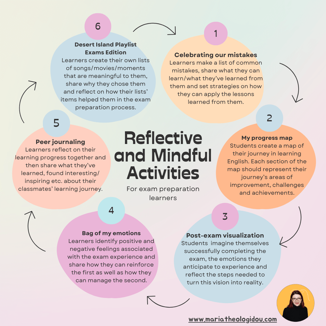6 more reflective and mindful activities for exam learners